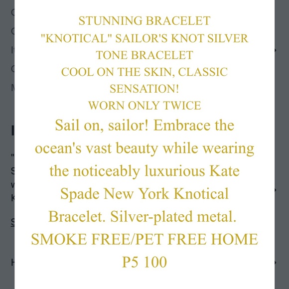 Kate Spade Nautical Sailor’s Knot Bracelet - Picture 6 of 7